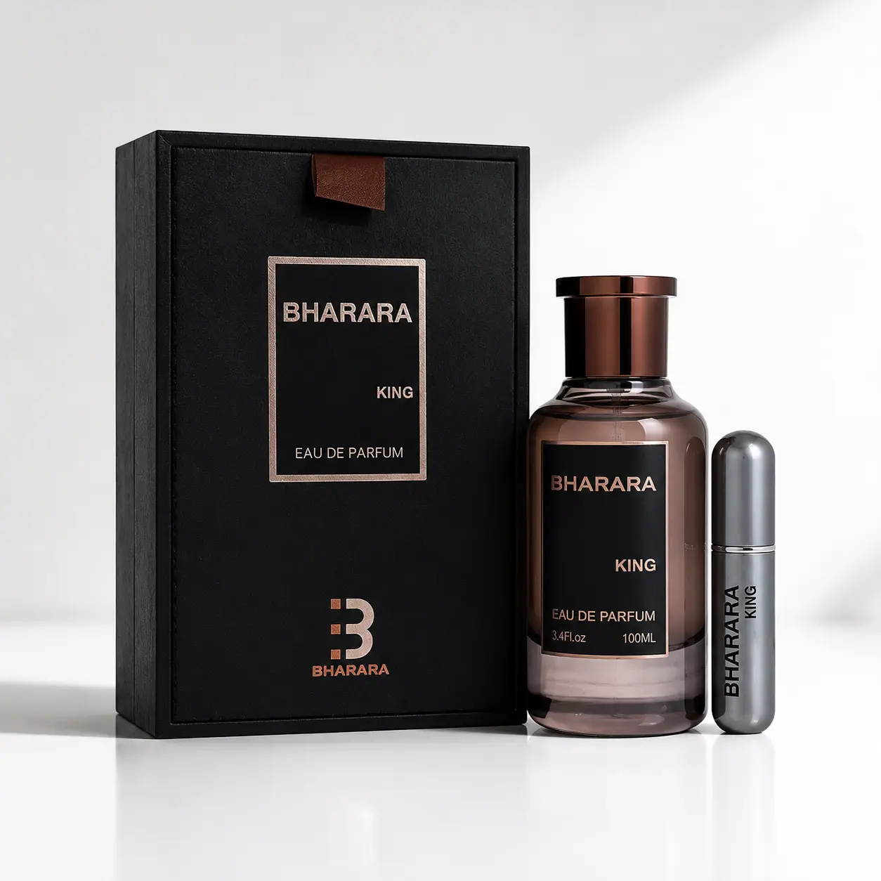 BHARARA King Mens Cologne 3.4 oz | Long Lasting Eau de Parfum with Fresh Citrus, Fruity & Woody Notes