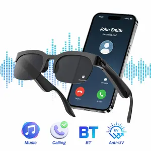 Smart Glasses for Men & Women,Audio Bluetooth Glasses,Open Ear Sound Mic & Speakers,Smart Sunglasses, Hands-Free Calls,Music,UV Protection