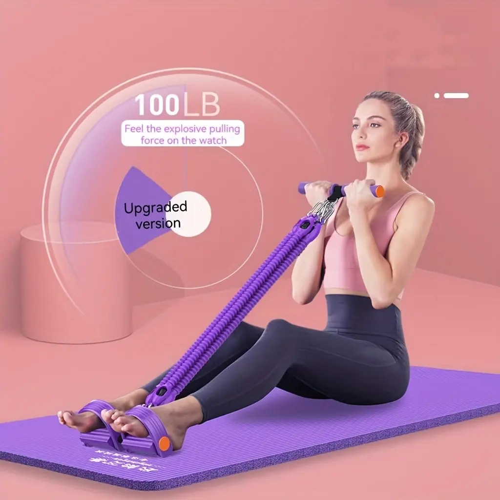Multifunctional pedal puller sit-ups thin belly men's yoga equipment home women's weight loss pedal pull rope Abdominal workout equipment Sit Up Exerciser
