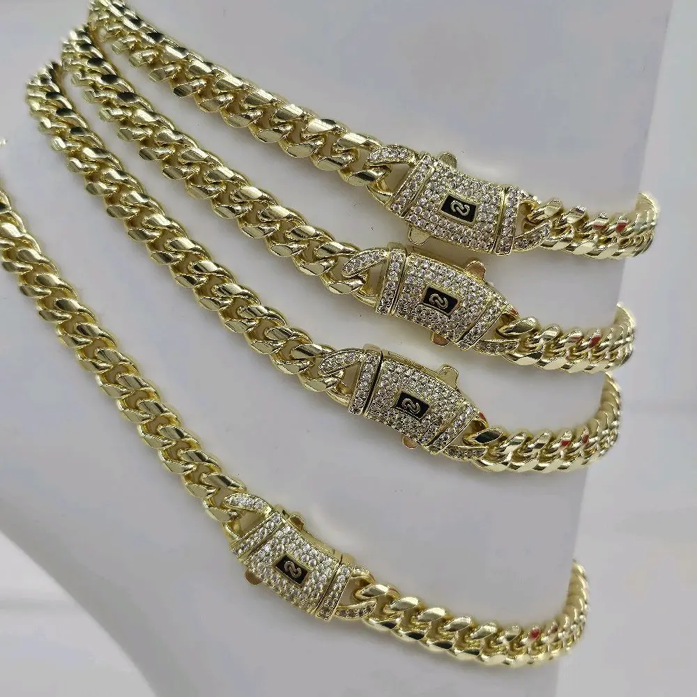 10mm Anklet 14K gold plated (NOTE: AVOID LOTION AND WATER FOR CARE )