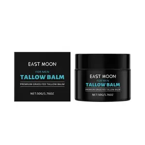 EAST MOON Men’s Tallow Balm Anti-Wrinkle Oil-Control Moisturizer After-Shave Care for Smooth Skin