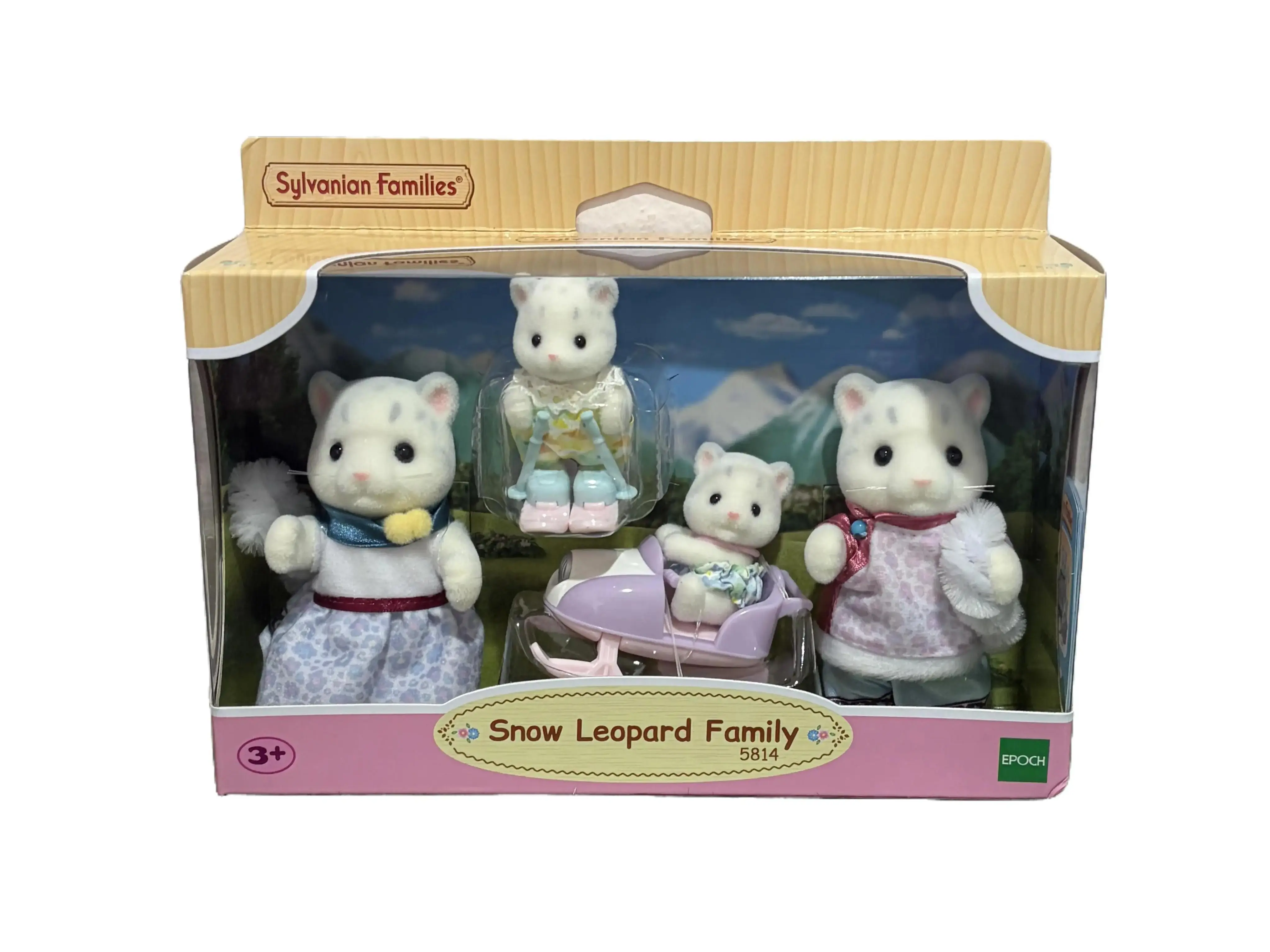 Calico Critters Sylvanian Families Snow Leopard Family Set