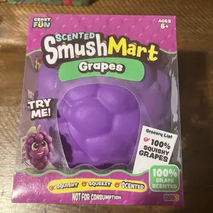 Crazy fun RMS  large scented grapes smush mart grapes squish, stretch , toy