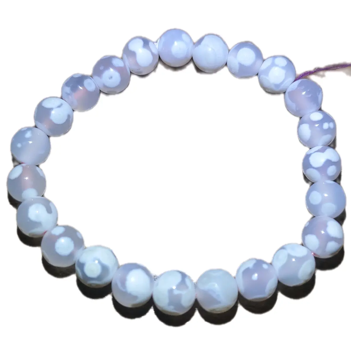 Orca Agate Bracelet for Women - Hand-Strung Natural Stone Jewelry