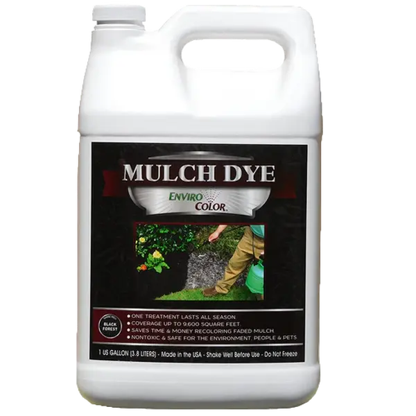 Black Forest Mulch Dye | 9,600 SQ FT - 1 Gallon Black Forest Mulch Dye | 9,600 SQ FT - 1 Gallon