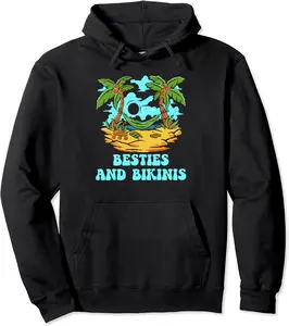 Summer Beach Bikinis Beach Friends Ocean Buddy Swimming Pullover Hoodie - Lydiagarcia Shop 44B0C3M7RKG1
