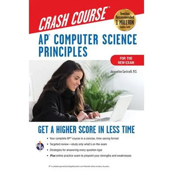 USED Book - Ap(r) Computer Science Principles Crash Course, 2nd Ed., Book + Online: Get a Higher Score in Less Time by Corricelli, Jacqueline (Paperback) - english