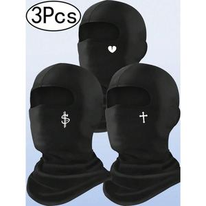 Musion Unisex Full Face Balaclava Ski Mask - 1/2/3PCS, UV Protection, Wind Protection, Motorcycle Accessories, Balaclava Head Scarves for Outdoor Sports