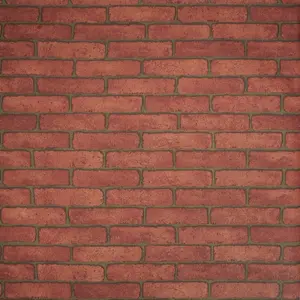Distressed Red Vinyl Peel & Stick Wallpaper Roll Self Adhesive 3D Brick Contact Paper for Walls (Covers 30.78 Sq. Ft. )