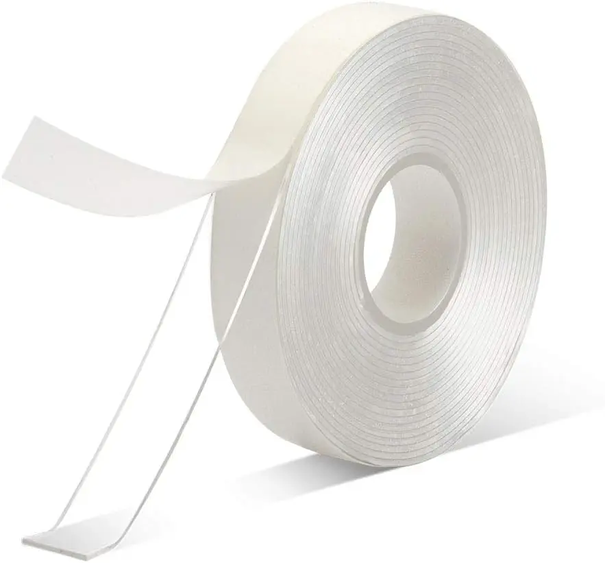 Double-Sided Acrylic Adhesive Tape - 0.5in x 10ft High Transparency Removable Heavy Duty Mounting Tape, High Temperature & Solvent Resistant, Easy to Peel, Cuttable, Leaves No Messy Residues, for Home Wall Decor, Phone Repair, Office (1 Roll)