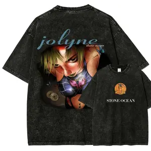 Jojo's Bizarre Adventure Unisex Fit Washed T-Shirt