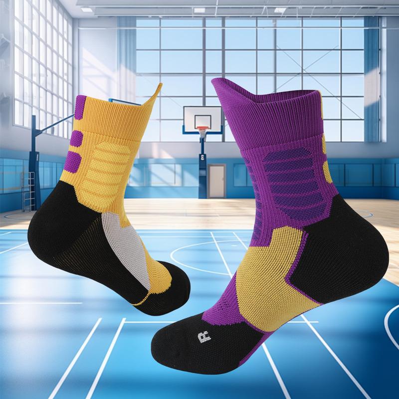 Men's professional sports socks arch support cotton moisture absorption non-slip deodorant basketball players all-season universal sportswear buffer surprise gift