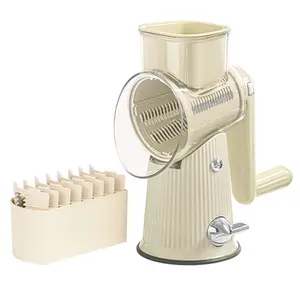 Multifunctional Kitchen Grater, equipped with 5 well-designed blades, strong suction base, kitchen utensil for slicing vegetables, dicing, and slicing fruits and vegetables, kitchen supplies