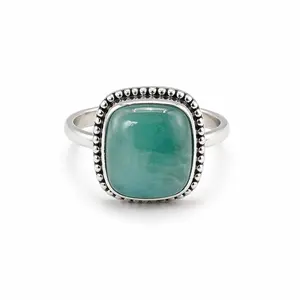 Yaya's One-of-a-Kind Larimar Sterling Silver Ring - Size 9 - ID 134