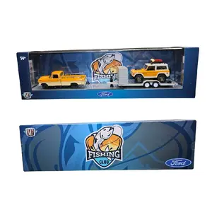 M2 Machines Auto Haulers Fishing Club 1969 Ford F-100 Ranger & 1971 Ford Bronco new hot wheels Mazda RX7 Diecast Collectible Diecast Metal Car
