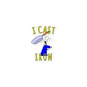 I Cast Iron sticker