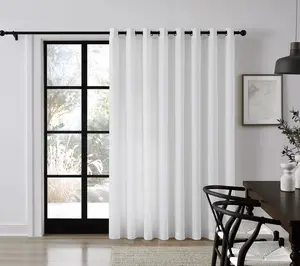Sheer Barrier Embossed Privacy Liner 100x84 Grommet Patio Door