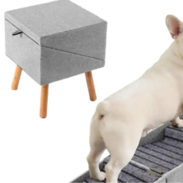 2 in 1 Plush Dog Step Stool and Ramp 40x43x50cm