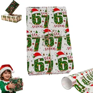 Funny Christmas Meme Gift Wrapping Paper, Gift Wrapping Supplies, Fun Holiday Packaging for Presents, Adds Festive Joy to Gifts, Ca Prop 65 Compliant