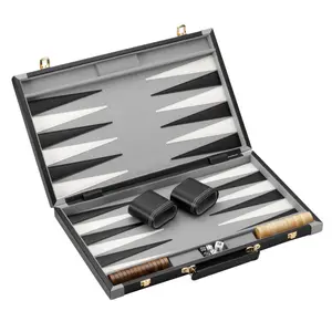 Mainstreet Classics Pennsylvania Ave 18" Backgammon Portable Set Strategy Board Game Board Games Night