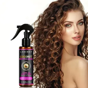 120ML Coconut Cream Leave-In Conditioner, Smooths Frizz-Free Hair, Repairs Damaged Hair, Nourishing, Hydrating & Moisturizing Formula Haircare