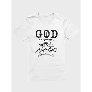 GOD IS WITHIN HER SHE WILL NOT FALL! T-SHIRT & MY PRAYER & GRATITUDE JOURNAL BUNDLE