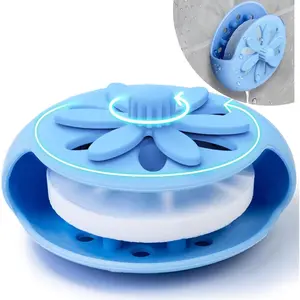 Shower Steamers Tray Blue- Upgrade Shower Steamer Holder Dish with Big Suction Cup, Long Lasting Bath Bombs Shower Accessories,  Diffuser Containers for Bathroom Bedroom  Yoga Decor