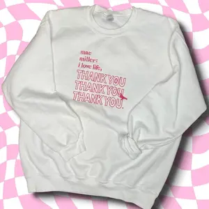 I love life thank you mac miller embroidered crewneck sweatshirt kids don't trip circles macadelic self care swimming bde HF