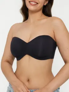 Popilush Seamless Push Up Shapewear Bra, Celebrity Inspired Strapless Bra with Removable Adjustable Straps