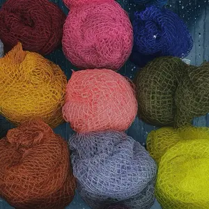 Jumbo Size African Exfoliating Net Sponge Multicolor Soft Scrub for Body Care Deep Cleansing Improved Circulation Quick Drying Hygienic Cultural Authenticity - Bathroom Supplies