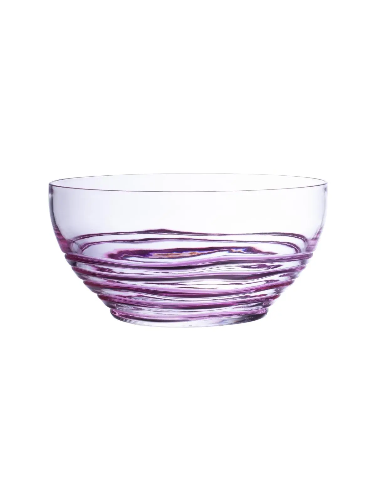 LeadingWare AC-0608P Swirled Large Bowl, Pink Kitchen Bowl for Dining & Food Serving, Swirled Bowl