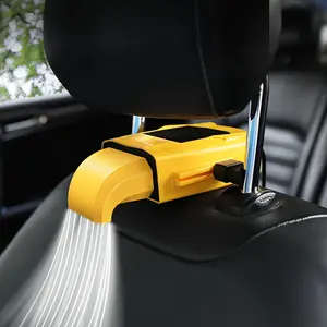 12V/24V Portable Car Seat Back Cooler Chiller Fan, Cool Car Stuff, Adjustable Headrest/Chest/Back Support, Hands-Free Operation, Vehicle Climate System (No External Plug)