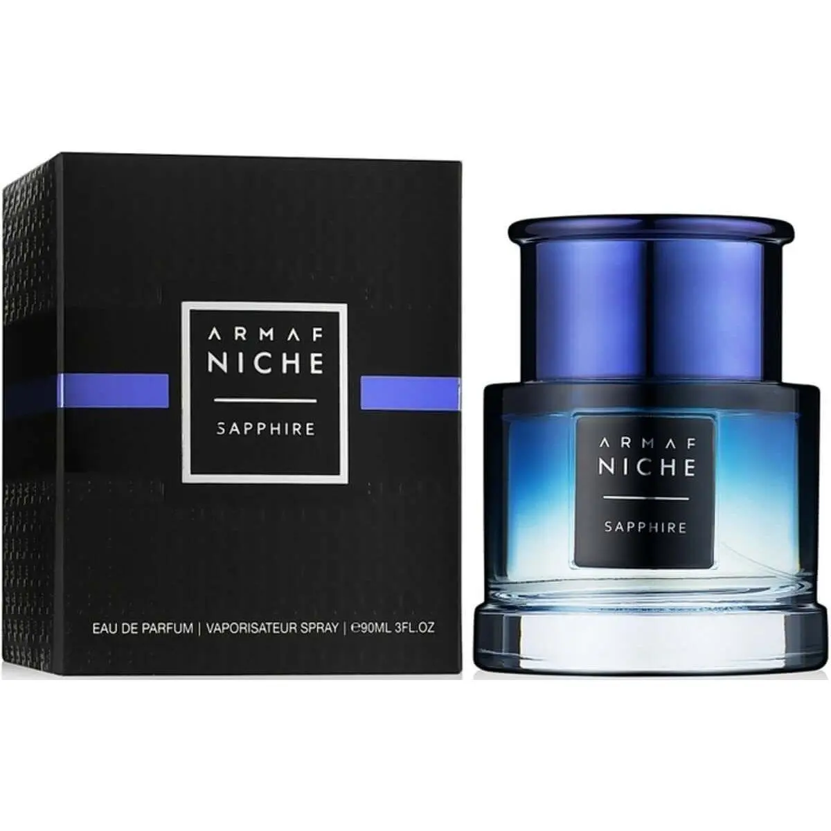 Armaf Niche Sapphire Women's EDP Spray, 3 oz, Aquatic Fragrance with Grapefruit, Amber, and Warm Spicy Notes for Daywear, Fragrances, Lightweight Scent, Elegant Alluring Fragrance, Daytime