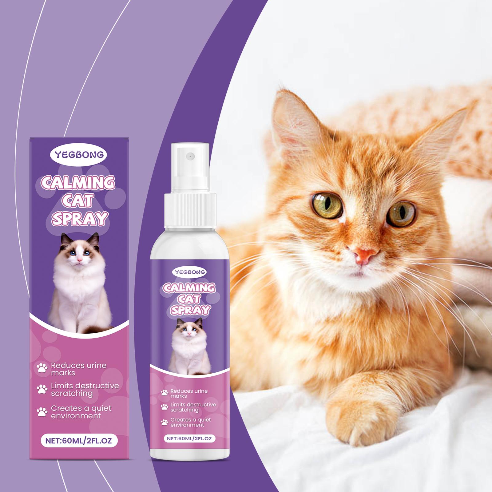Cat Calming Spray | Stop Scratching & Inappropriate Urination | Gentle Stress & Anxiety Relief