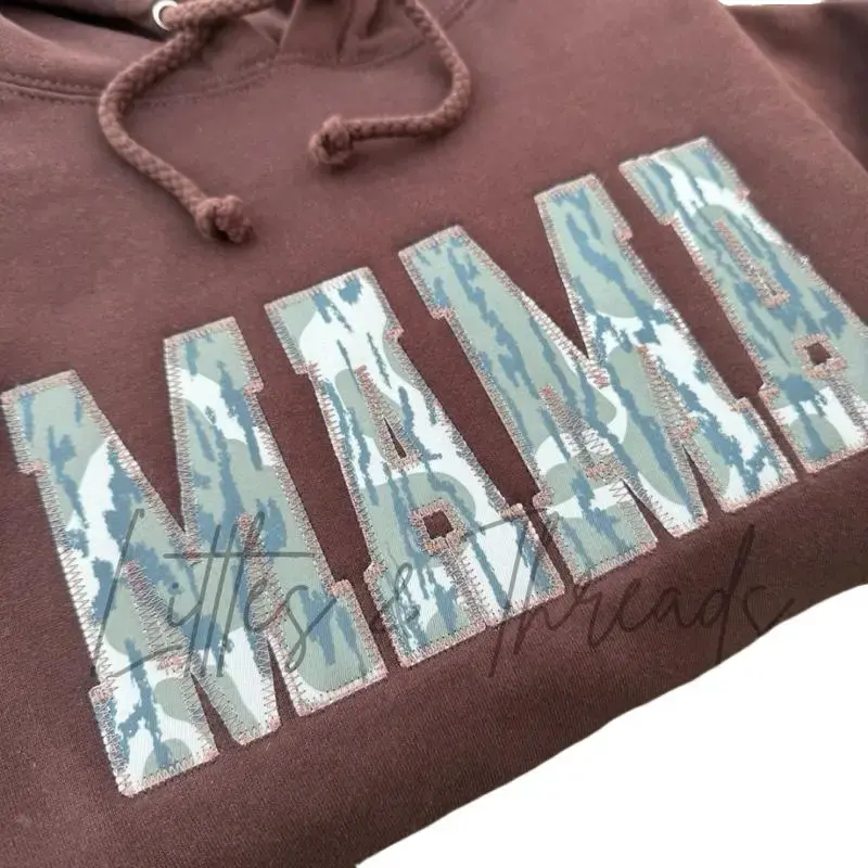 Customizable Embroidered Camo Hoodies Long Sleeve Pullover Sweatshirt for Women or Men Casual Wear