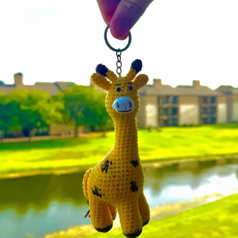Giraffe Handmade Crotchet Keychain