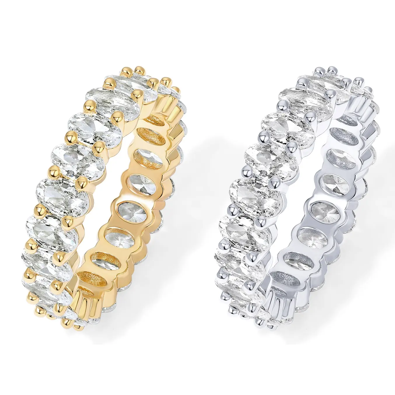 2 Pack - Yellow & White Gold