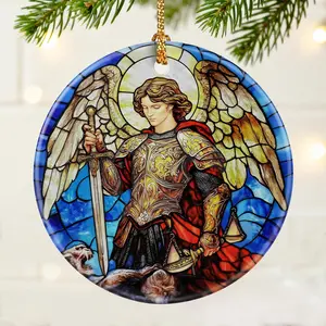 Archangel Michael Ornament | Christmas Ornaments, Christmas Decorations,  Ornaments for Tree, Warrior Angel Decor | Religious Gifts, Christian Gifts | Faithful ,  Guardian