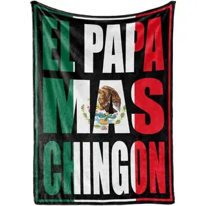 InnoBeta 50x65in Throw Blanket - Father's Day Gifts for Dad, Mexican Dad Gifts, Regalos Para Papa, Regalo De Navidad Para Papa
