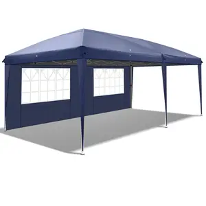 10*20ft Outdoor Pop Up Canopy Tent Heavy Duty Gazebo with 4 Removable Sidewalls Height Adjustable Tent for Party,Wedding