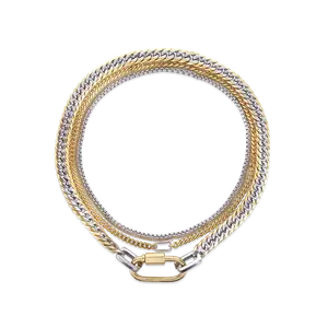 THE CARABINER LAYERED NECKLACE SET