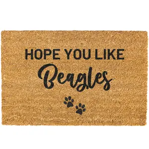 Hope You Like Beagles Doormat, Funny, Dog doormat, Coir, Welcome Mat, Non-slip, Indoor, Outdoor