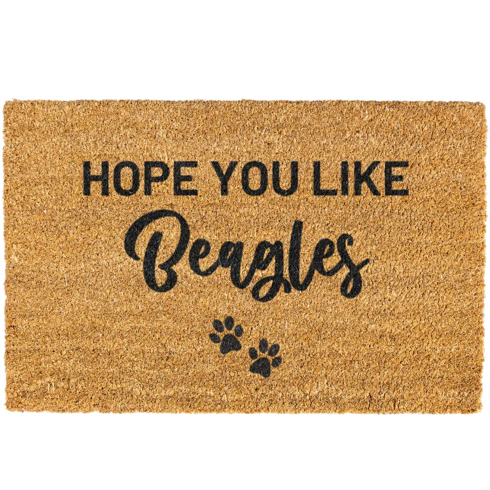 Hope You Like Beagles Doormat, Funny, Dog doormat, Coir, Welcome Mat, Non-slip, Indoor, Outdoor