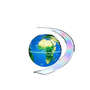 Tianyu Magnetic Float Globe with Luminous Rotating C-Shape Base, Home Decor, Creative Office Ornament, Night Light, Holiday Gift