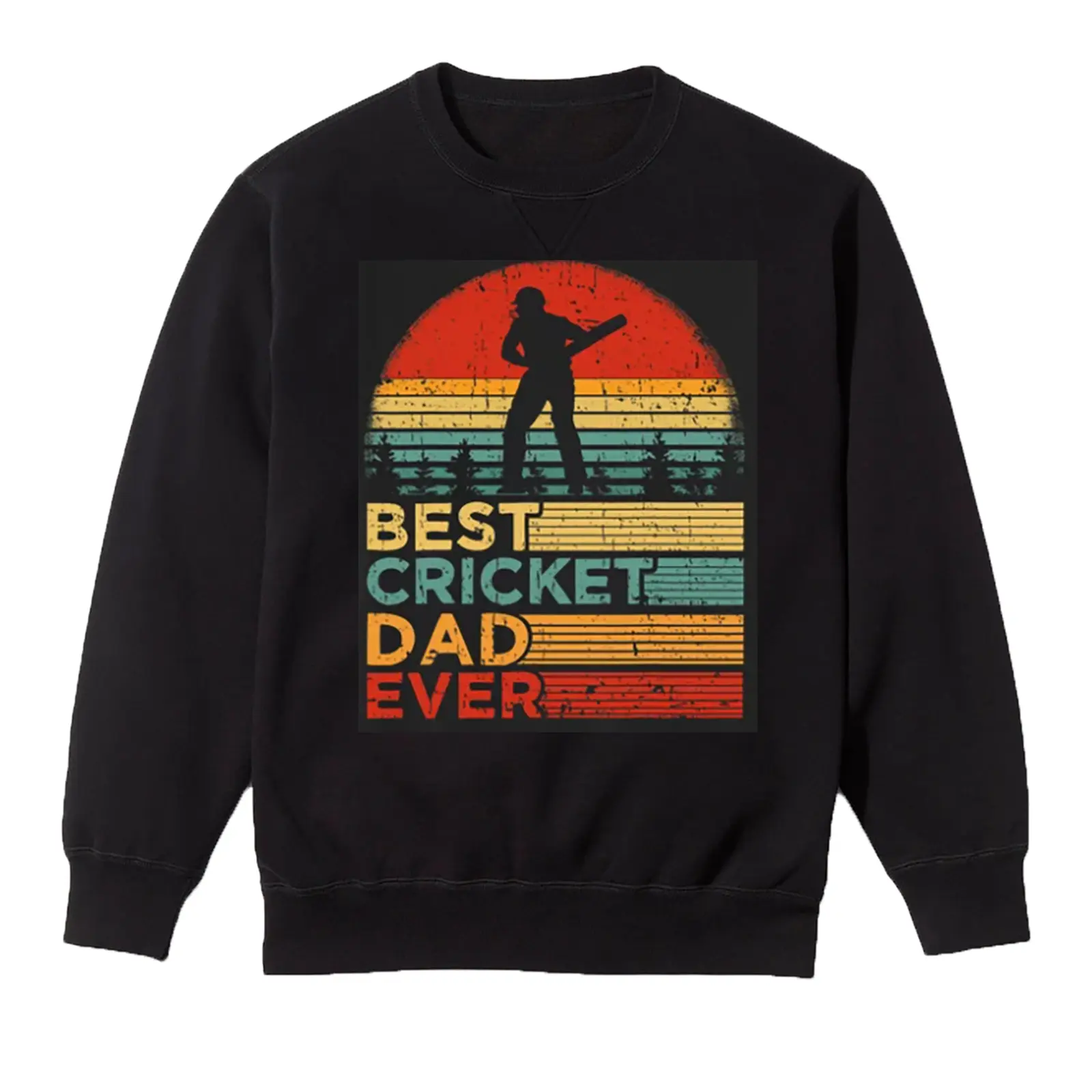 Cricket Dad Like A Normal Dad Just Cooler Cricket Player Men and Women's T-Shirt Hoodie Sweater Casual Unisex Menswear Long Sweatshirt Tops
