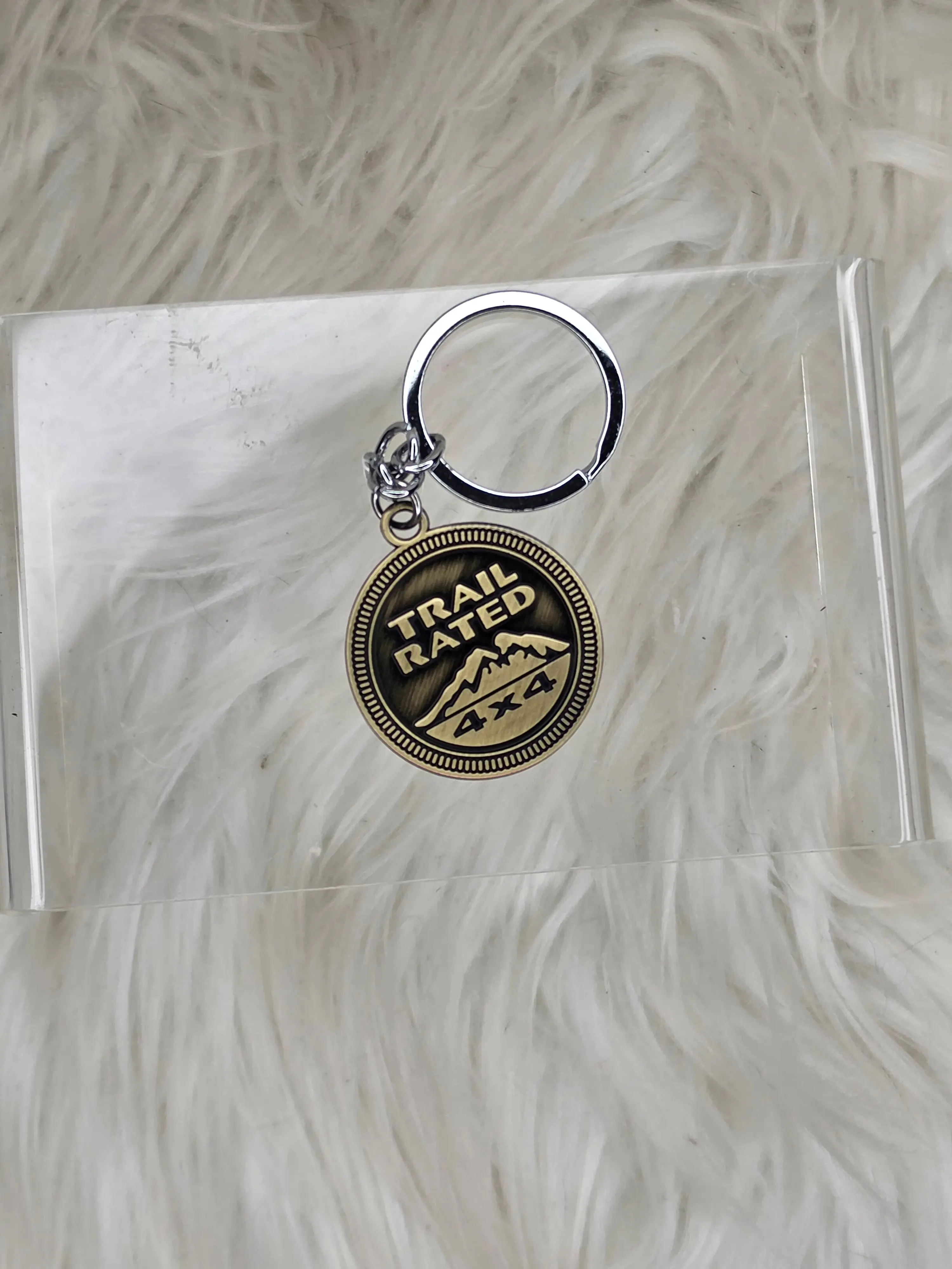 Trail Rated 4x4 Adventure Keychain | Off Road Mountain Keychain for 4x4 Lovers