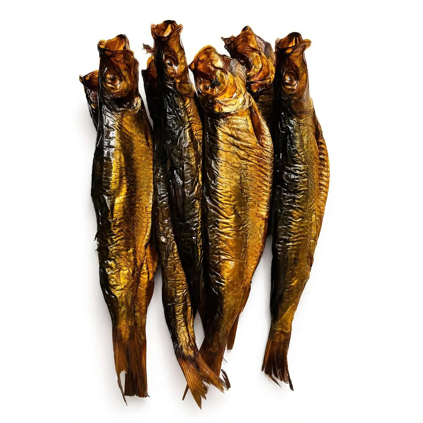 Salted Smoked Herring Seafood - 6-Pack of 2pound Dried Fish Bags, Convenient Ambient Packaging, Ideal for Snacking, Cooking, 24-Month Shelf Life