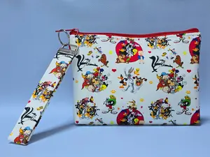 2 Piece Key Fob and Bag Set for Women and Teens - Wristlet Style