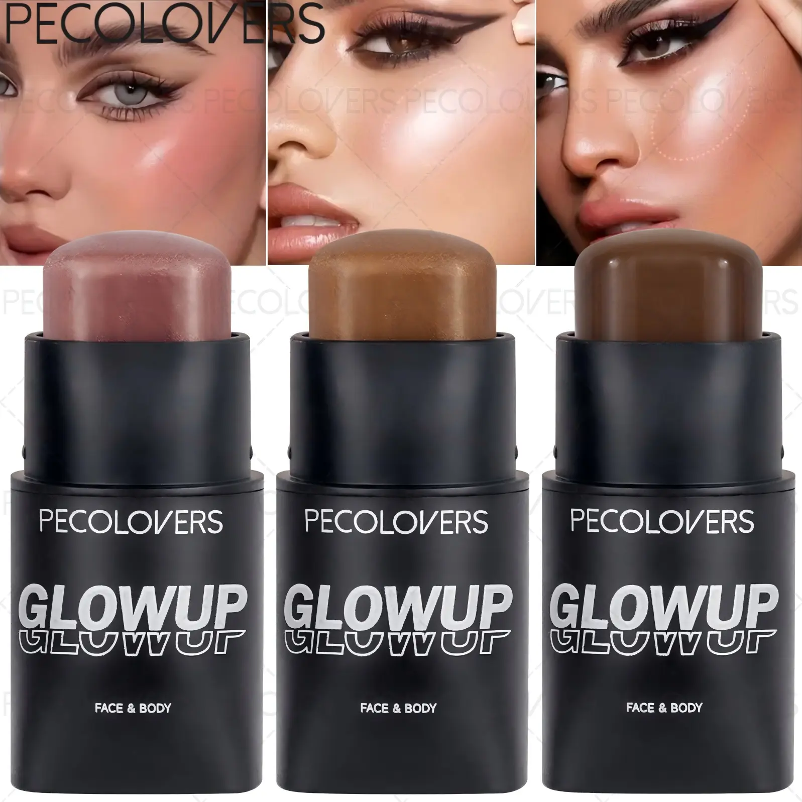 1Pc Cream Makeup Stick - Natural Finish, All-Day Wear For Daily & Party Looks, Nude And Brown, Face Cosmetic