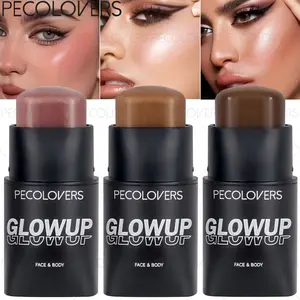 1Pc Cream Makeup Stick - Natural Finish, All-Day Wear For Daily & Party Looks, Nude And Brown, Face Cosmetic